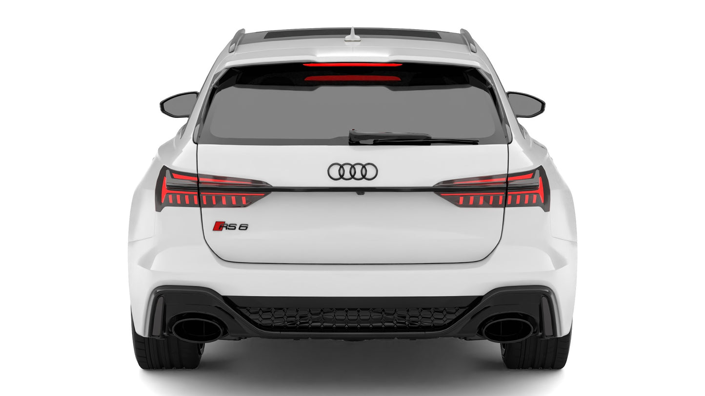 Audi Rs6 Black White Design